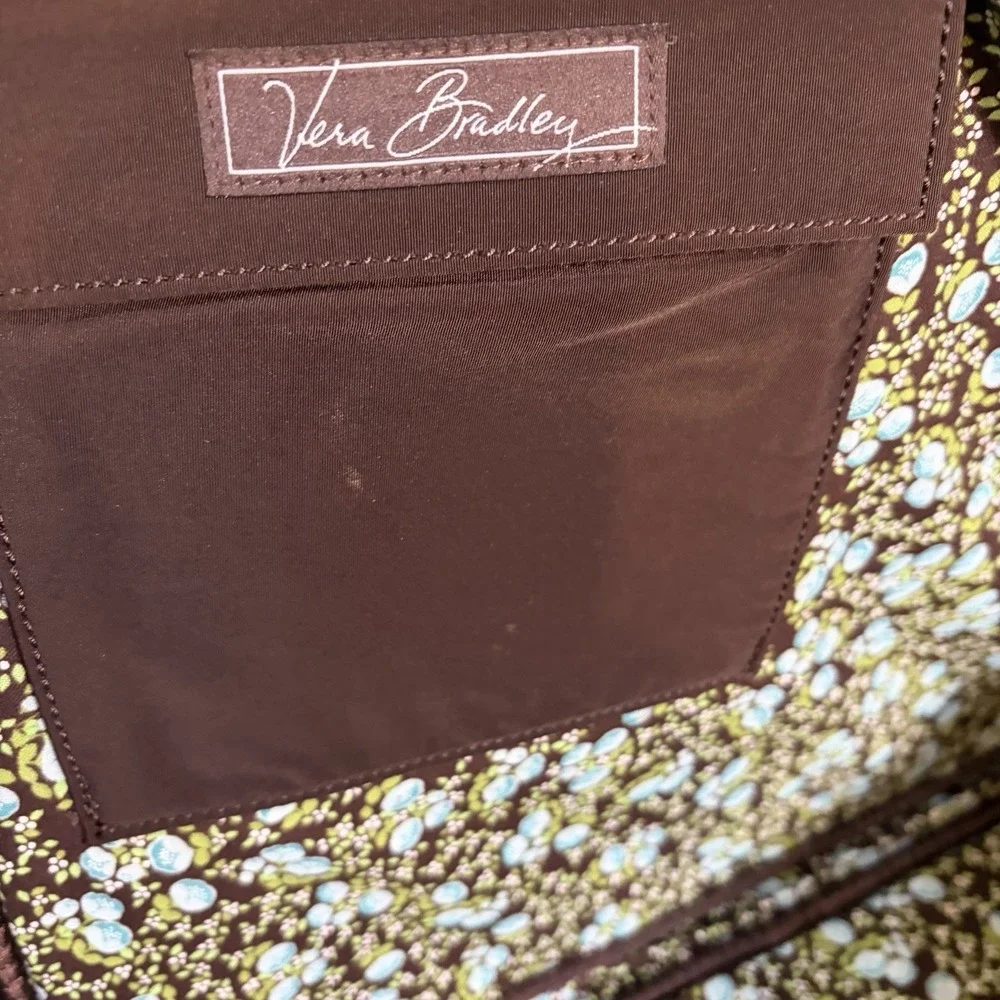 Vera Bradley Classic Quilted Padded Laptop Sleeve Case Brown 17